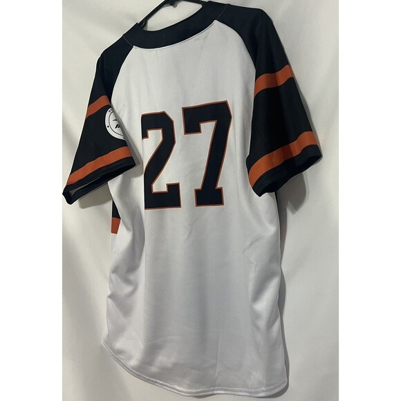 Mizuno Blacksox Baseball #27 Jersey White/Black/Orange Size Small - Picture 9 of 9